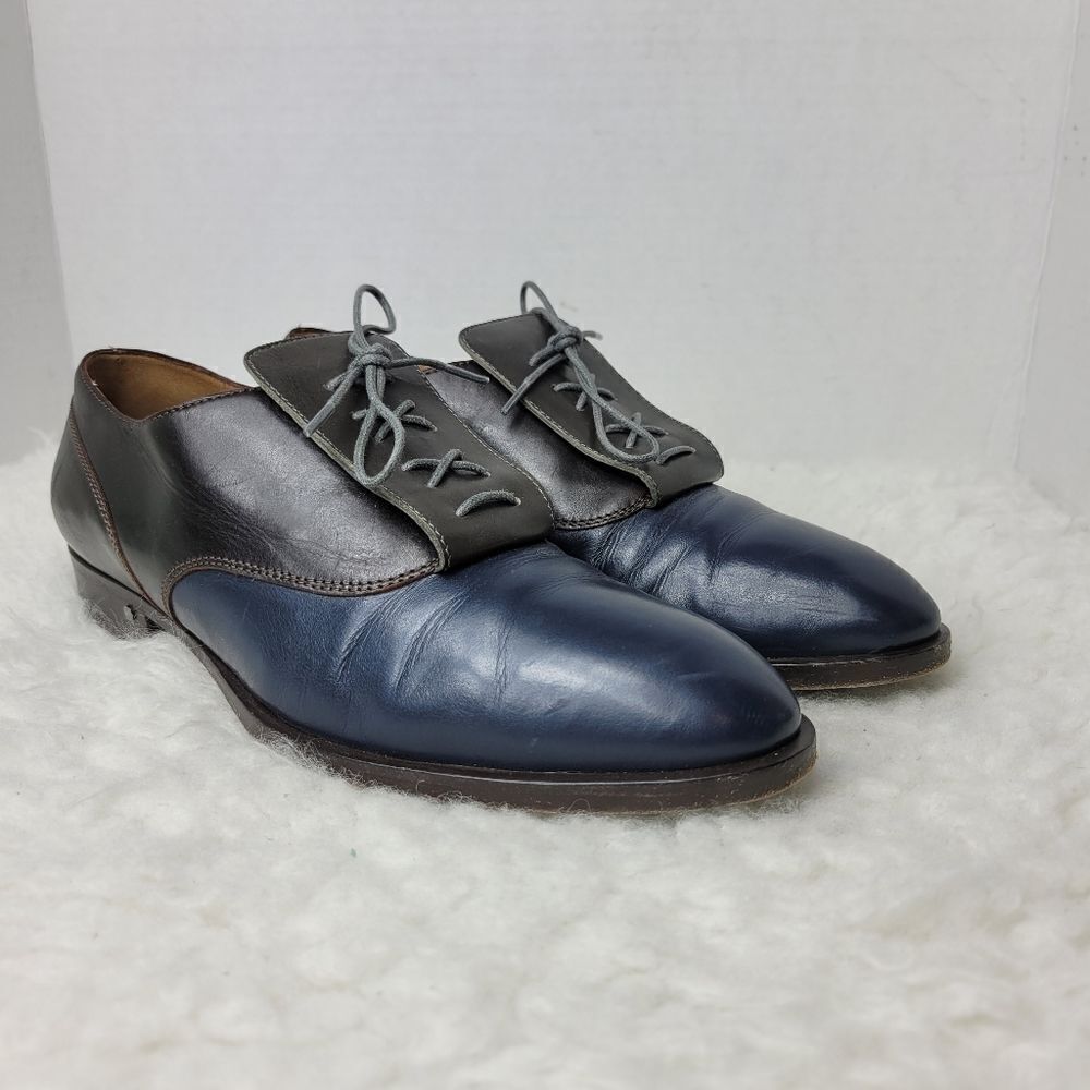 Laurence Dacade Women's ShoesSize 9 US 39.5 EUR Brown & Blue Leather Oxford